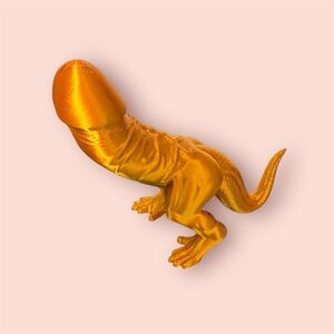 Gold Dinosaur Figurine